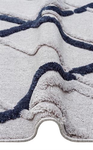 TERAZZO Hav Toz Vermez Yumuşak Dokulu Etnik Örgü Desenlere Sahip Modern İskindinav Halı