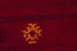 KIRMIZI RENGI KİLİM PUF 35X40 CM