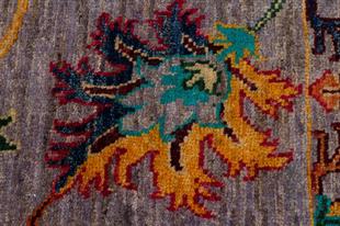 EL DOKUMA AFGAN HALI SULTANI DESEN GRİ 