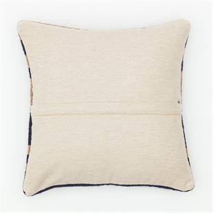 BEJ SİYAH ÇİZGİ EL DOKUMA VİNTAGE EL DOKUMA YASTIK KILIFI