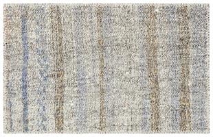 EŞSİZ EL YAPIMI GÜMÜŞ BEYAZ RENGİ KEÇİ KILI YÜNLÜ KİLİM PASPAS