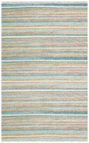 ASOS BLUE JÜT HASIR GÖRÜNÜMLÜ HAV TOZ VERMEZ ÇİFT TARAFLI YIKANABİLİR KİLİM