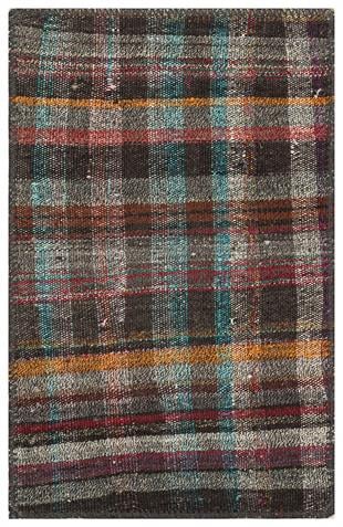 SARI MAVİ RENGİ ÇİZGİLİ ÇİÇEKLİ ÇAPUT PALA KİLİM PASPAS