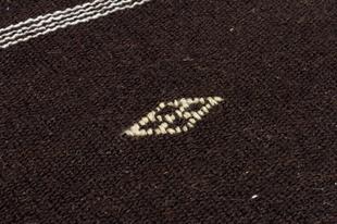 EŞSİZ EL DOKUMA SİYAH RENGİ ANADOLU KİLİM PASPAS