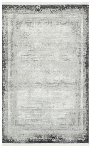 GREY HAV TOZ VERMEZ ESKİTME DESENLİ MODERN MAKİNE HALISI