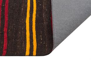 Çok Renkli El Dokuma Keçi Kılı Yün Yolluk  Kilim