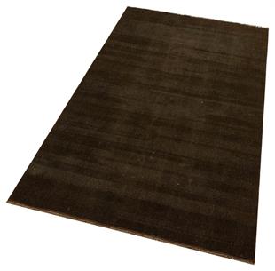 GENELEKSEL KOYU KAHVERENGİ DOĞAL EL DOKUMA VİNTAGE HALISI