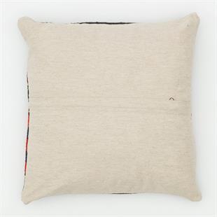 GERÇEK EL DOKUMA ÇOK RENKLİ ÇİZGİLİ DESEN ÇAPUT PALA KİLİM YASTIK KILIFI