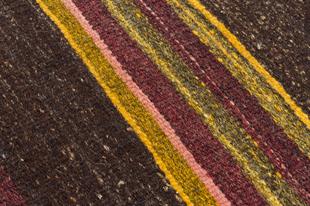 GERÇEK EL DOKUMA SARİ BORDO RENGİ KİLİM PASPAS