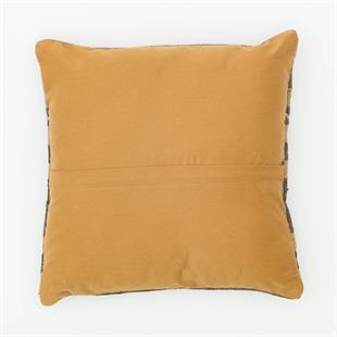 EŞSİZ EL DOKUMA BEJ GRİ  RENGİ KEÇİ KİLİ YÜNLÜ KİLİM YASTIK KILIFI