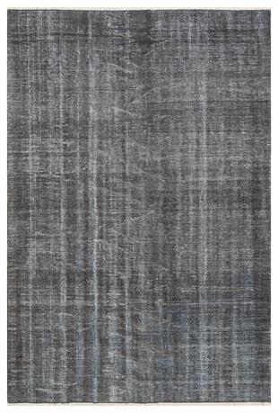 EŞSİZ EL DOKUMA ANTRASİT GRİ RENK RETRO VİNTAGE HALI