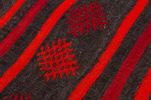 ÇOK RENKLİ ÇİÇEKLİ DESEN EL DOKUMA ANADOLU KİLİM