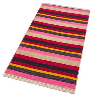 Eşsiz El Dokuma Renkli Anadolu Yün Kilim