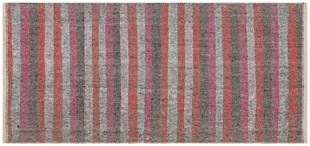 EL DOKUMA GRİ KIRMIZI ÇİZGİLI KİLİM 