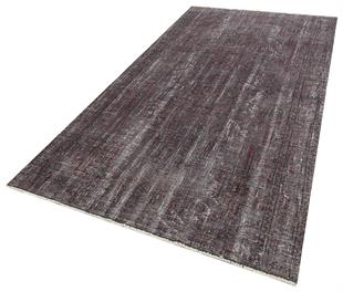 GENELEKSEL EL DOKUMA ANTRASİT RENGİ ESKİME VİNTAGE SALON HALISI