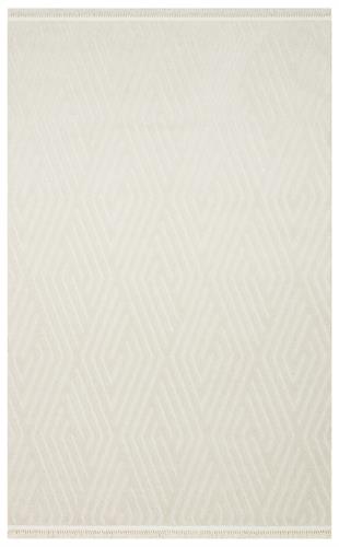 BEİGE  Hav Toz Vermez Yüksek Alçak Dokuya Sahip Modern Dokuma Halı