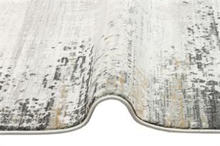 CREAM GREY Hav Toz Vermez Modern Makine Halısı