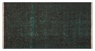 GERÇEK EL DOKUMA SİYAH RENGİ DESENSİZ KEÇİ YÜN KİLİM