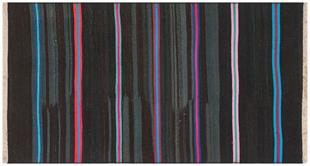 Çok Renkli Anadolu El Dokuma Vintage Kilim