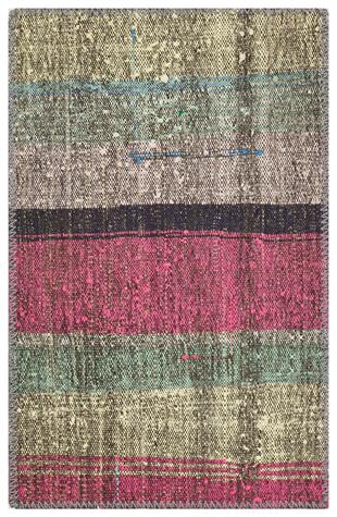 EL YAPIMI ÇOK RENKLİ KEÇİ KILI YÜNLÜ KİLİM PASPAS