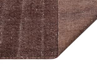 EŞSİZ EL DOKUMA KAHVERENGİ ESKİTME VİNTAGE HALI