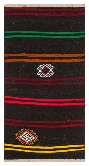 ÇOK RENKLİ ÇİZGİLİ DESEN ÇAPUT PALA KİLİM