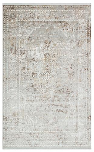 CREAM VİZON XW Yumuşak İpeksi Tuşeli Yüksek Alçak Oymalı Modern İnce Makine Halısı