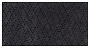 ANTRASİT RENGİ ISKANDİNAV DESEN MODREN ŞÖNİL DOKUMA KAYMAZ TABANLI HALI