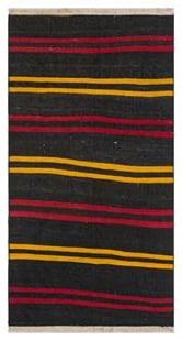 GENELEKSEL EL DOKUMA KAHVE KIRMIZI RENGİ KEÇİ KILI KİLİM