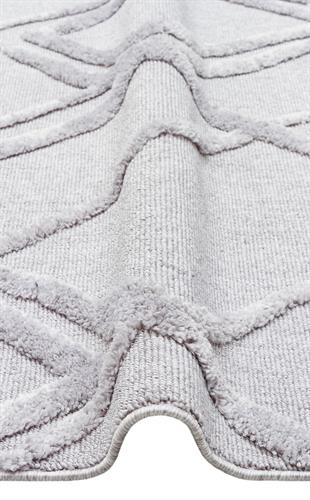 TERAZZO Hav Toz Vermez Yumuşak Dokulu Etnik Örgü Desenlere Sahip Modern İskindinav Halı