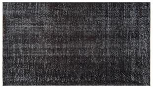 EŞSİZ EL DOKUMA SİYAH RENGİ RETRO VİNTAGE HALISI