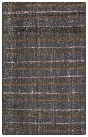 GELENEKSEL EL DOKUMA KAHVERENGİ KEÇİ KILI YÜNLÜ KİLİM PASPAS