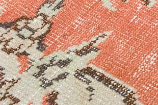 GERÇEK EL DOKUMA PUDRA RENGİ KAHVE ÇİÇEKL