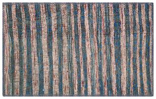 MAVİ PUDRA RENGİ ÇİZGİLİ DESEN ÇAPUT PALA KİLİM PASPAS