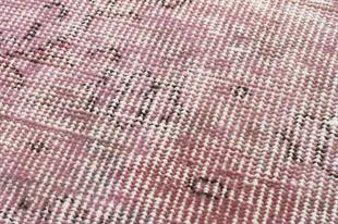 GENELEKSEL DOĞAL EL DOKUMA PUDRA RENGİ ÇİÇEKLİ DESEN HALI PASPAS