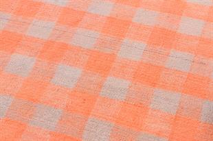 GENELEKSEL EL DOKUMA PUDRA RENGİ KENDİR KİLİM