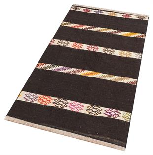 GERÇEK EL DOKUMA KAHVERENGİ  SİVAS KİLİMİ