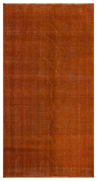 GENELEKSEL EL DOKUMA KİREMİT RENGİ VİNTAGE HALI