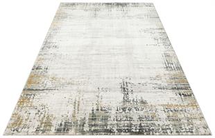 CREAM GREY Hav Toz Vermez Modern Makine Halısı