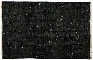 GENELEKSEL EL DOKUMA SİYAH HALI PASPAS