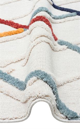 TERAZZO Hav Toz Vermez Yumuşak Dokulu Etnik Örgü Desenlere Sahip Modern İskindinav Halı