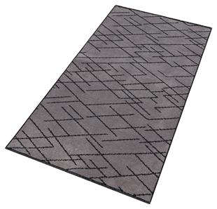 GRİ RENGİ ISKANDİNAV DESEN MODREN ŞÖNİL DOKUMA KAYMAZ TABANLI HALI