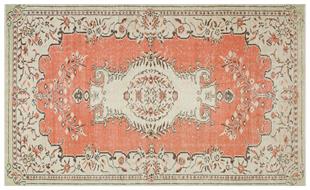 GERÇEK EL DOKUMA PUDRA RENGİ KAHVE ÇİÇEKL