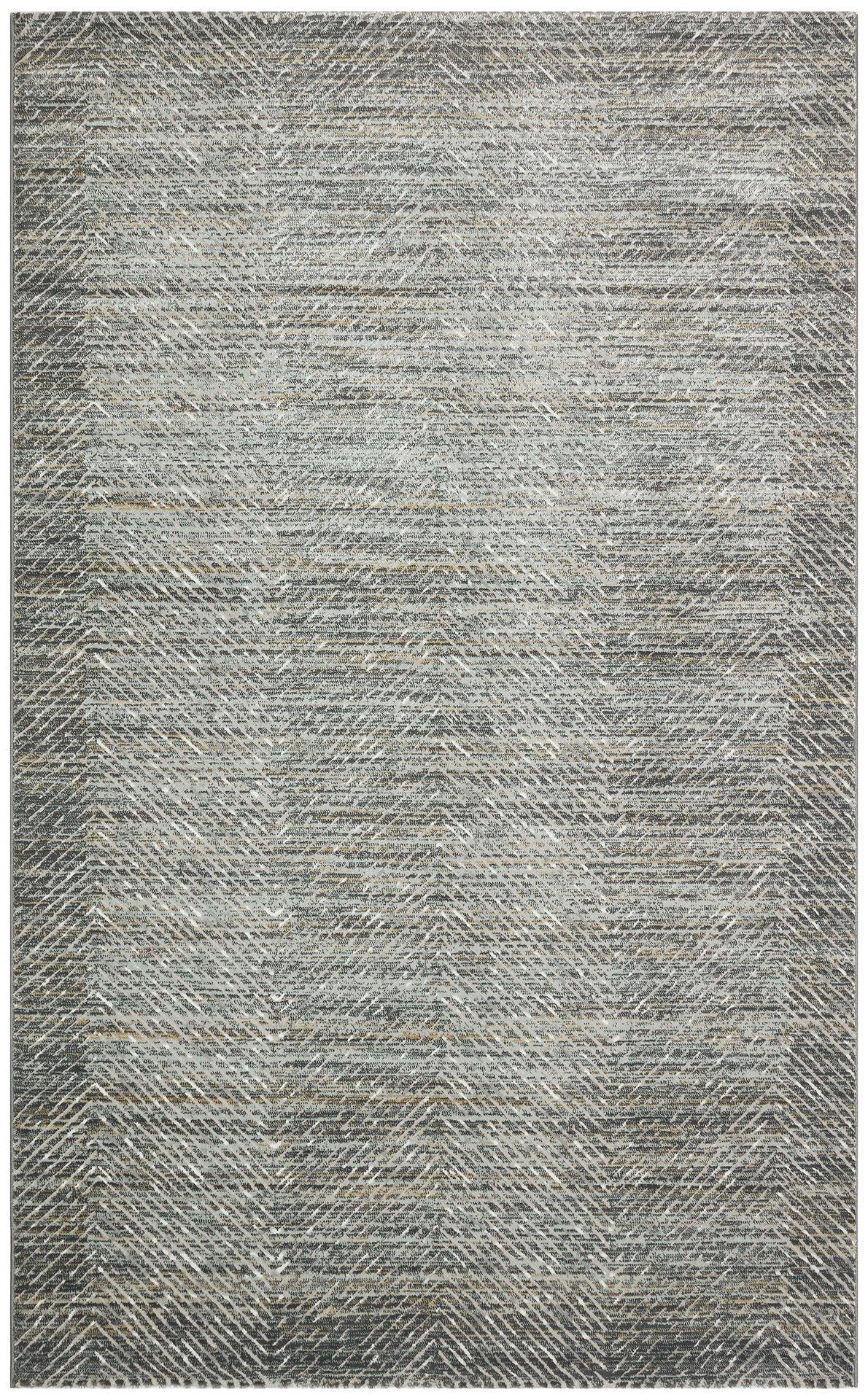 CREAM GREY Hav Toz Vermez Modern Makine Halısı