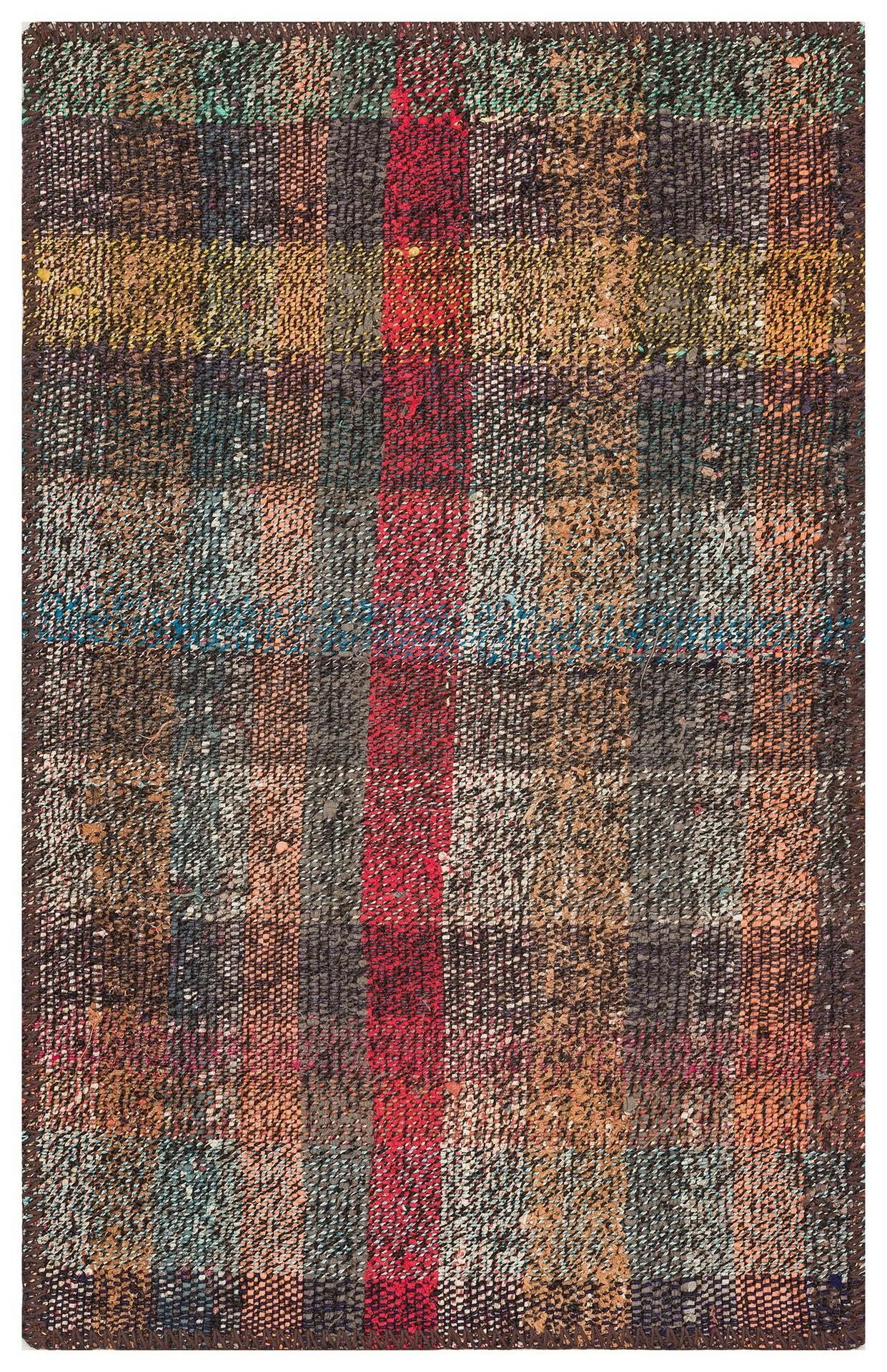 Çok Renkli El Dokuma Anadolu Kilim  Paspas