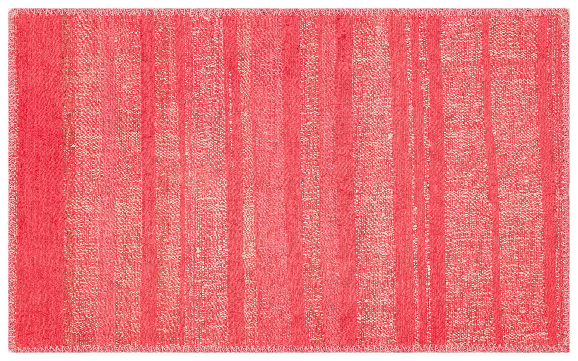 GERÇEK EL DOKUMA PEMBE RENGİ KİLİM PASPAS