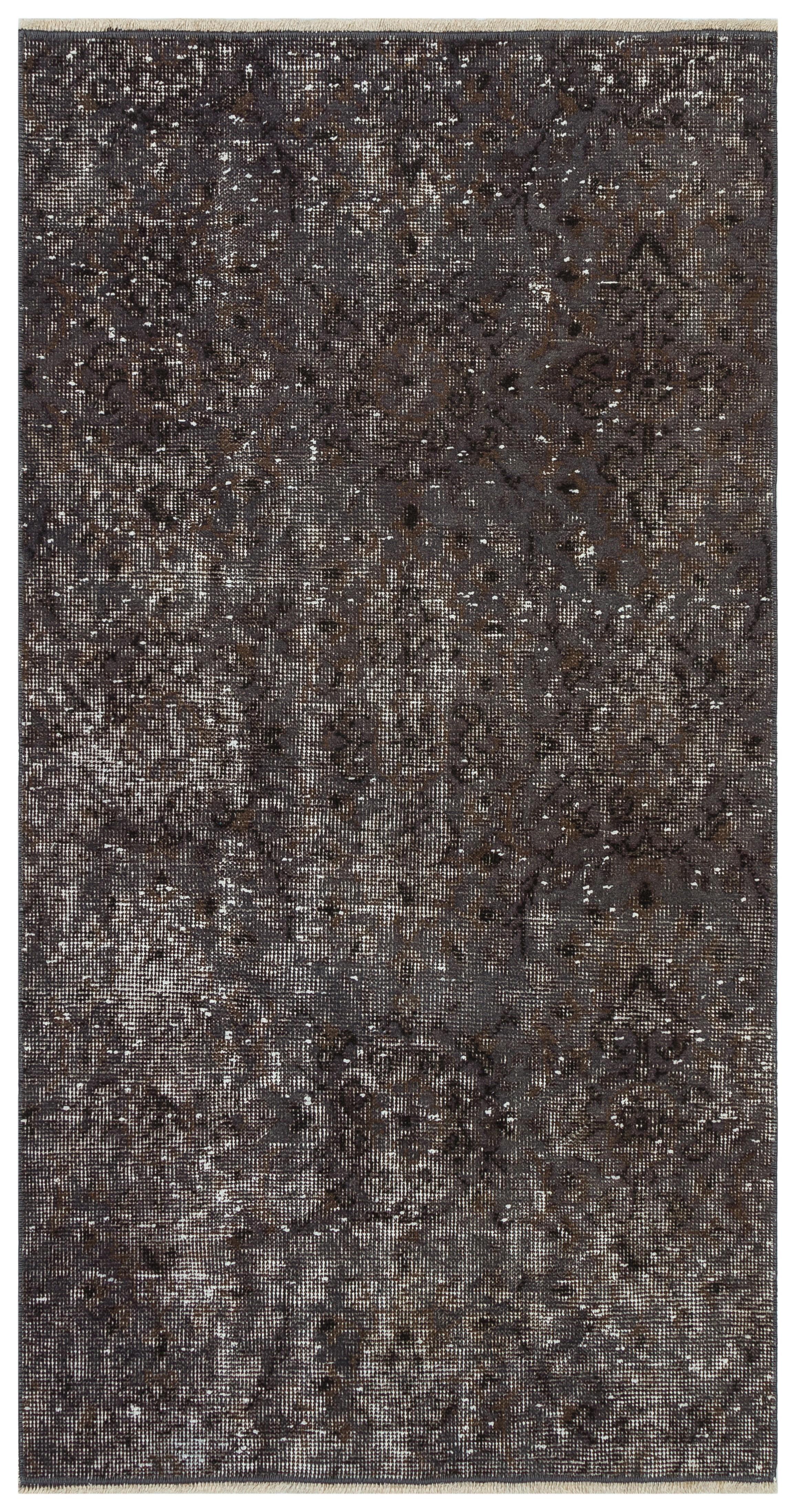 EL DOKUMA ANTRASİT GRİ RENGİ YOLLUK VİNTAGE HALISI