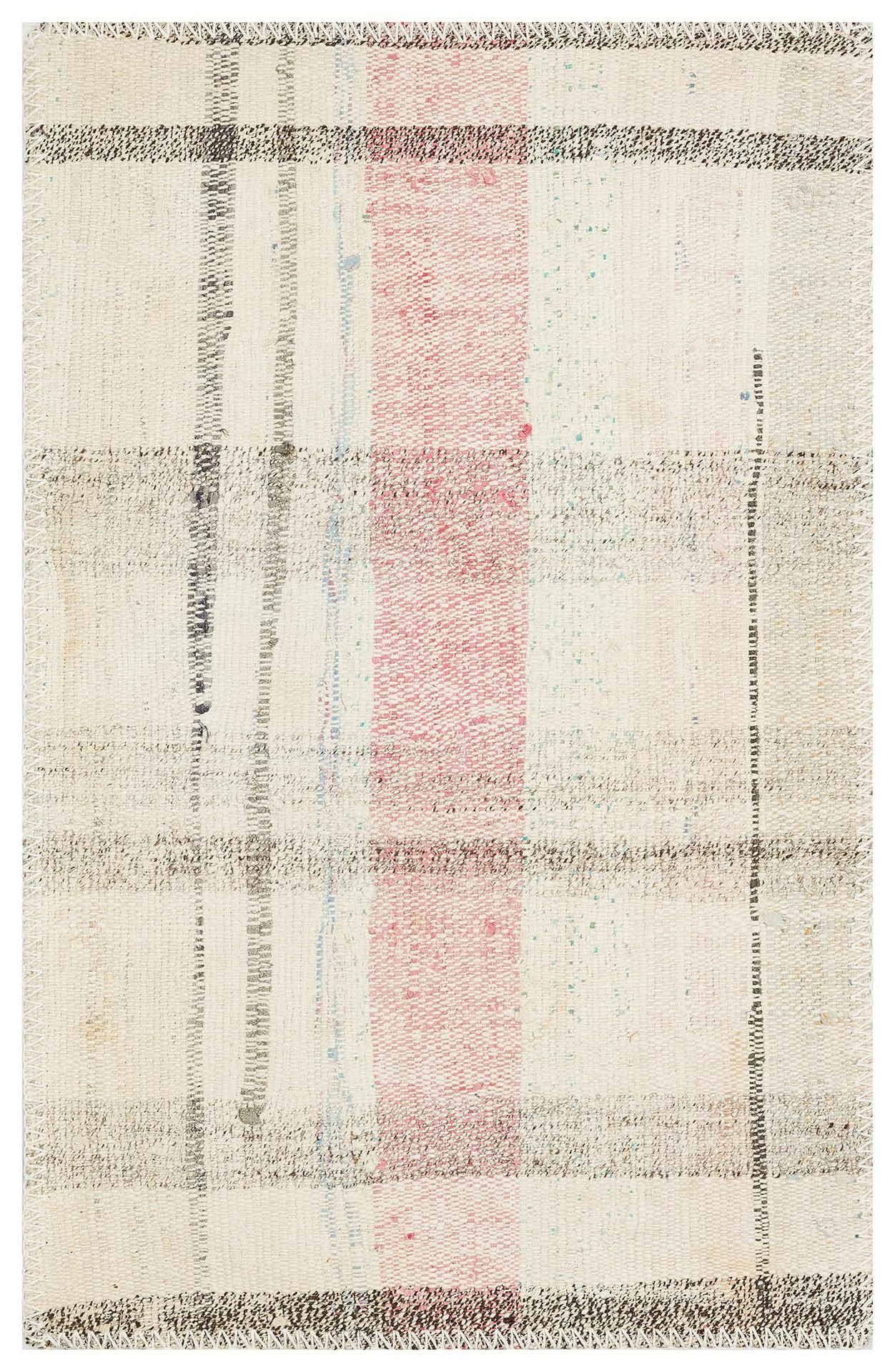 GERÇEK EL DOKUMA BEYAZ MERCAN RENGİ ÇAPUT PALA KİLİM PASPAS