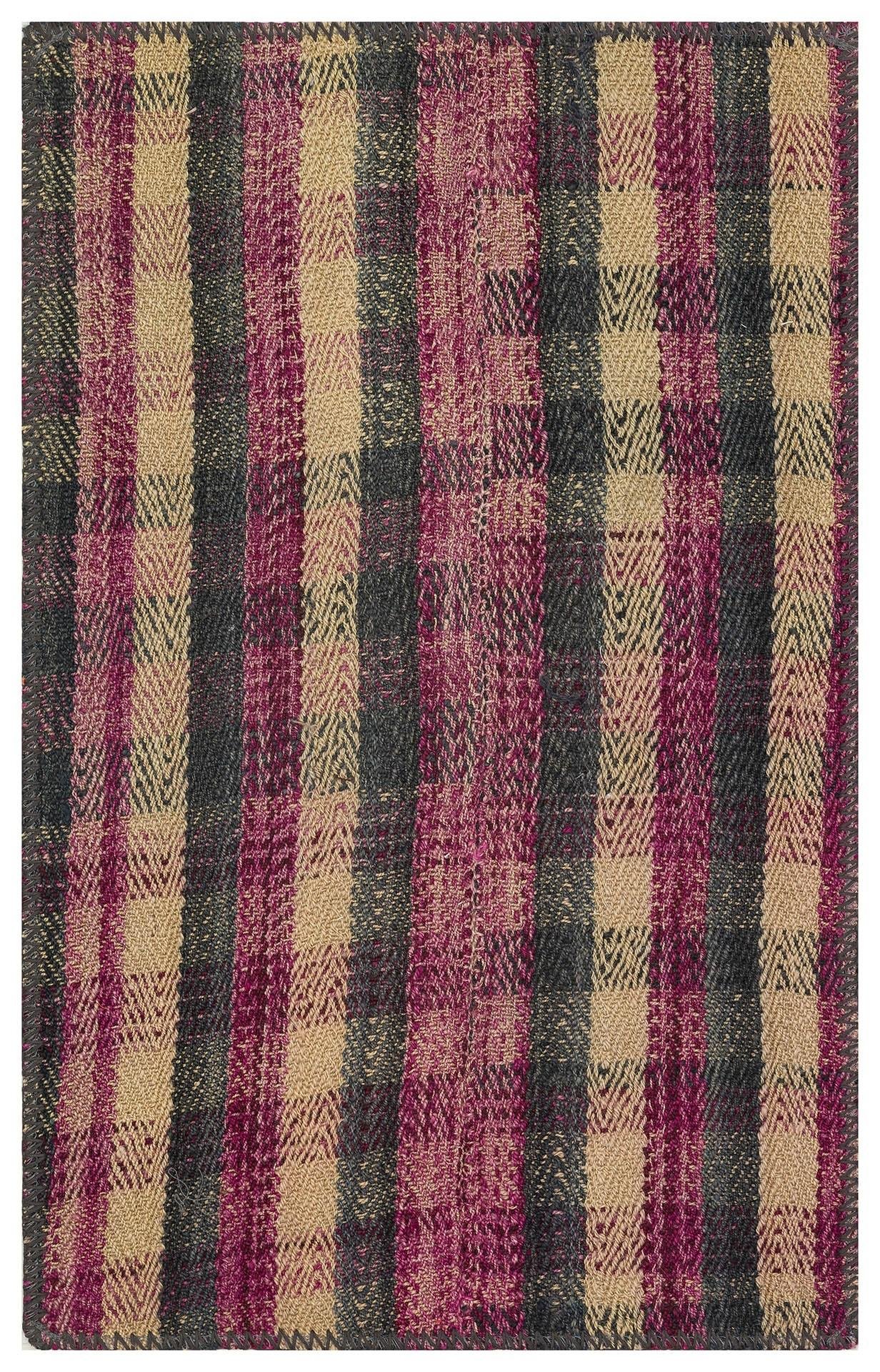 BEJ MÜRDÜM RENGİ EL DOKUMA KENDİR KİLİM PASPAS