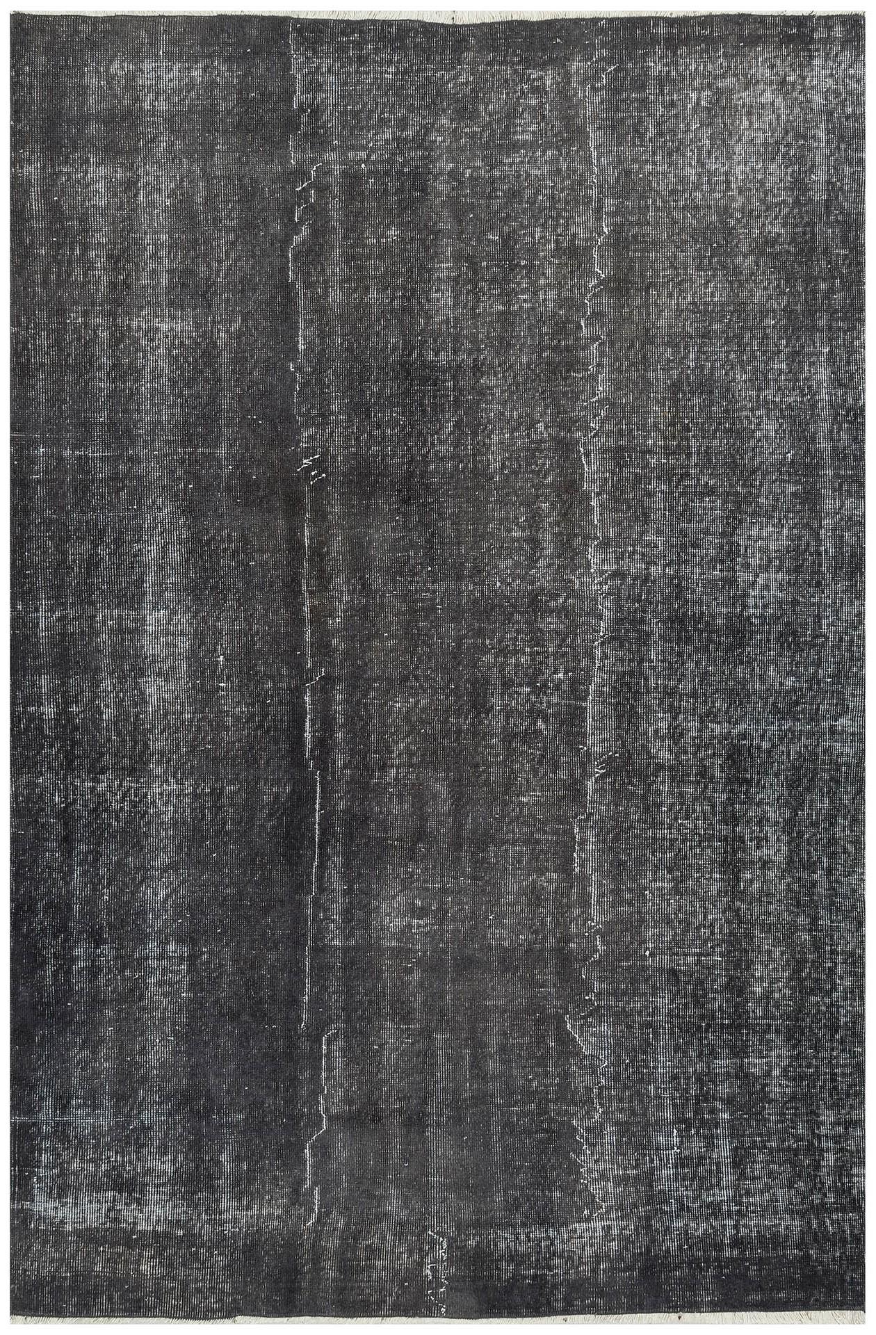 GENELEKSEL EL DOKUMA ANTRASİT RENGİ VİNTAGE HALISI